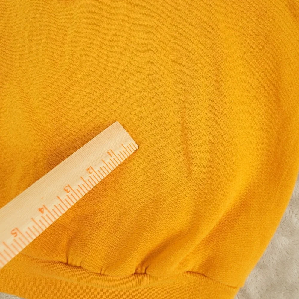Vintage Jerzees Dalmation Embroidered Yellow Crew Neck Sweatshirt Men's Large US